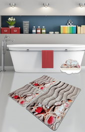 Mijölnir Juego de alfombras de baño Coast Multicolor